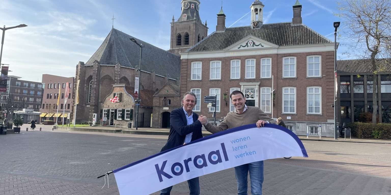 Ivo van Riel regiodirecteur Koraal West-Brabant (links) samen met Justin Goetzee.